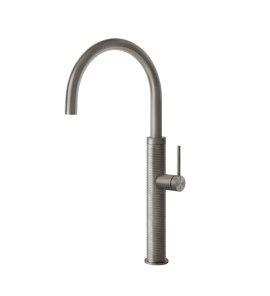 Gessi 316 Bateria kuchenna z obrotową wylewką Steel Brushed 60020.239