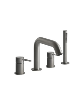 Gessi 316 Bateria wannowa czterootworowa Steel Brushed 54037.239 / 54037239