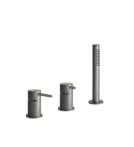 Gessi 316 Bateria wannowa trzyotworowa Steel Brushed 54043.239 / 54043239