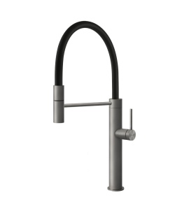 Gessi 316 Bateria kuchenna jednouchwytowa 1-otworowa Steel Brushed 60010.239