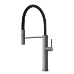 Gessi 316 Bateria kuchenna jednouchwytowa 1-otworowa Steel Brushed 60010.239