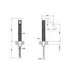 Gessi 316 Cesello Bateria umywalkowa jednouchwytowa bez korka Steel Brushed 54409.239 / 54409239