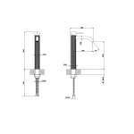Gessi 316 Cesello Bateria umywalkowa jednouchwytowa bez korka Steel Brushed 54406.239 / 54406239