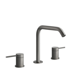 Gessi 316 Flessa Bateria umywalkowa trzyotworowa Steel Brushed 54012.239 / 54012239