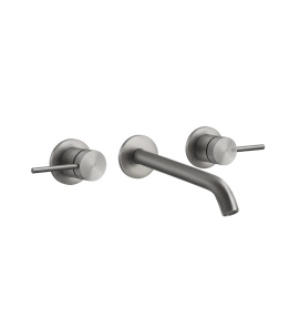 Gessi 316 Flessa Bateria umywalkowa podtynkowa element zewnętrzny Steel Brushed 54094.239 / 54094239
