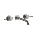 Gessi 316 Flessa Bateria umywalkowa podtynkowa element zewnętrzny Steel Brushed 54094.239 / 54094239