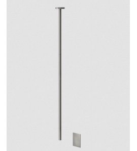 Gessi 316 Flessa Bateria umywalkowa elektroniczna sufitowa element zewnętrzny steel brushed 54024.239