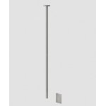 Gessi 316 Flessa Bateria umywalkowa elektroniczna sufitowa element zewnętrzny steel brushed 54024.239