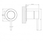Gessi 316 Flessa Mieszacz element zewnętrzny Steel Brushed 54019.239 / 54019239
