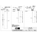 Gessi 316 Flessa Wylewka sufitowa Steel Brushed 54099.239 / 54099239