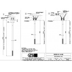 Gessi 316 Flessa Wylewka sufitowa Steel Brushed 54199.239 / 54199239