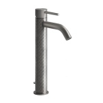 Gessi 316 Intreccio Bateria umywalkowa jednouchwytowa z korkiem Steel Brushed 54104.239 / 54104239