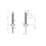 Gessi 316 Intreccio Bateria umywalkowa jednouchwytowa bez korka Steel Brushed 54109.239 / 54109239