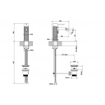 Gessi 316 Intreccio Bateria bidetowa jednouchwytowa Steel Brushed 54107.239 / 54107239