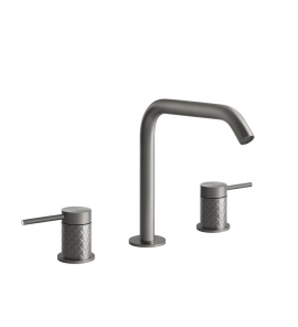 Gessi 316 Intreccio Bateria umywalkowa trzyotworowa Steel Brushed 54112.239 / 54112239