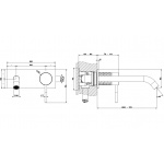 Gessi 316 Intreccio Bateria umywalkowa podtynkowa element zewnętrzny Steel Brushed 54190.239 / 54190239