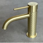 Gessi 316 Bateria umywalkowa sztorcowa bez korka Brushed Brass PVD 54102.727