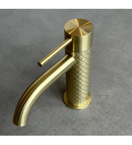 Gessi 316 Bateria umywalkowa sztorcowa bez korka Brushed Brass PVD 54102.727