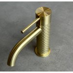 Gessi 316 Bateria umywalkowa sztorcowa bez korka Brushed Brass PVD 54102.727
