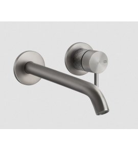 Gessi 316 Intreccio Bateria umywalkowa ścienna element zewnętrzny steel brushed 54189.239