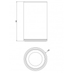 Gessi 316 Kubek na szczoteczki Steel brushed 54731.239 / 54731239