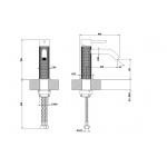 Gessi 316 Meccanica Bateria umywalkowa jednouchwytowa bez korka Steel Brushed 54202.239 / 54202239