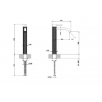 Gessi 316 Meccanica Bateria umywalkowa jednouchwytowa bez korka Steel Brushed 54206.239 / 54206239