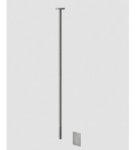 Gessi 316 Meccanica Bateria umywalkowa elektroniczna sufitowa element zewnętrzny steel brushed 54224.239