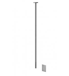 Gessi 316 Meccanica Bateria umywalkowa elektroniczna sufitowa element zewnętrzny steel brushed 54226.239