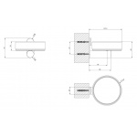 Gessi 316 Mydelniczka ścienna steel brushed 54702.239 / 54702239