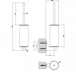 Gessi 316 Szczotka do WC steel brushed 54720.239 / 54720239