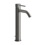 Gessi 316 Trame Bateria umywalkowa jednouchwytowa z korkiem Steel Brushed 54304.239 / 54304239