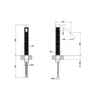 Gessi 316 Trame Bateria umywalkowa jednouchwytowa bez korka Steel Brushed 54309.239 / 54309239