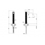 Gessi 316 Trame Bateria umywalkowa jednouchwytowa bez korka Steel Brushed 54306.239 / 54306239