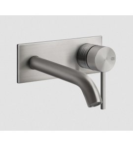 Gessi 316 Trame Bateria umywalkowa ścienna element zewnętrzny steel brushed 54384.239