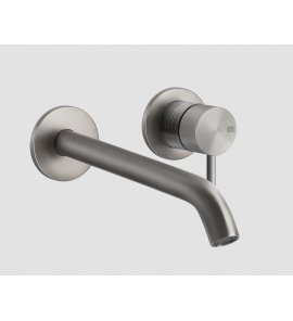 Gessi 316 Trame Bateria umywalkowa ścienna element zewnętrzny steel brushed 54389.239