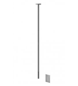 Gessi 316 Trame Bateria umywalkowa elektroniczna sufitowa element zewnętrzny steel brushed 54326.239