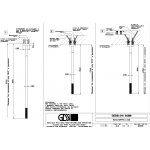 Gessi 316 Trame Wylewka sufitowa Steel Brushed 54399.239 / 54399239