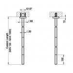 Gessi 316 Trame Wylewka sufitowa steel brushed 54396.239