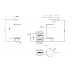 Gessi 316 Dozownik do mydła Steel brushed 54713.239 / 54713239