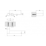 Gessi 316 Uchwyt na papier toaletowy Steel brushed 54749.239 / 54749239 