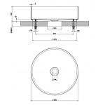 Gessi 316 Umywalka nablatowa Steel brushed 54601.239 / 54601239