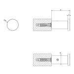 Gessi 316 Wieszak na ręcznik Steel brushed 54821.239 / 54821239