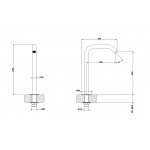 Gessi 316 Wylewka umywalkowa jednootworowa Steel Brushed 54093.239 / 54093239