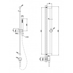 Gessi 316 Zestaw prysznicowy Steel Brushed 54045.239 / 54045239