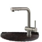Gessi Acciaio Bateria kuchenna z obrotową i wyciąganą wylewką Steel Brushed 60600.239