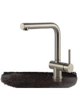 Gessi Acciaio Bateria kuchenna z obrotową wylewką Steel Brushed 60596.239