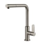 Gessi Acciaio Bateria kuchenna z obrotową i wyciąganą wylewką Steel Brushed 60537.239