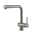 Gessi Acciaio Bateria kuchenna z obrotową i wyciąganą wylewką Steel Brushed 60600.239