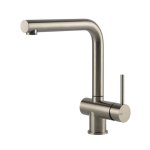 Gessi Acciaio Bateria kuchenna z obrotową wylewką Steel Brushed 60596.239